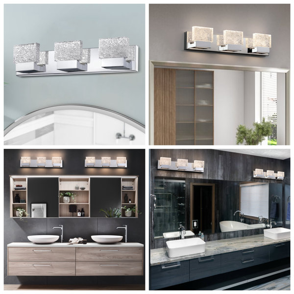 Wade Logan® 3 Light Dimmable LED Vanity Light & Reviews Wayfair